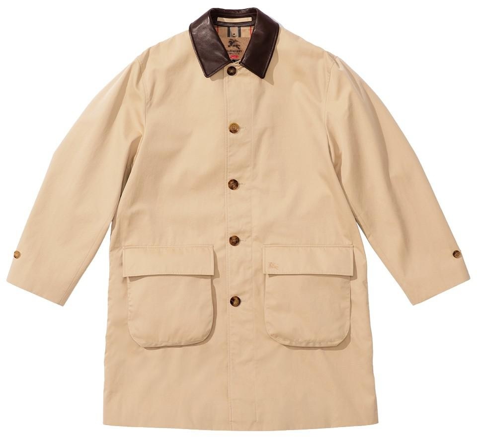 Supreme®/Burberry® Leather Collar Trench view 2